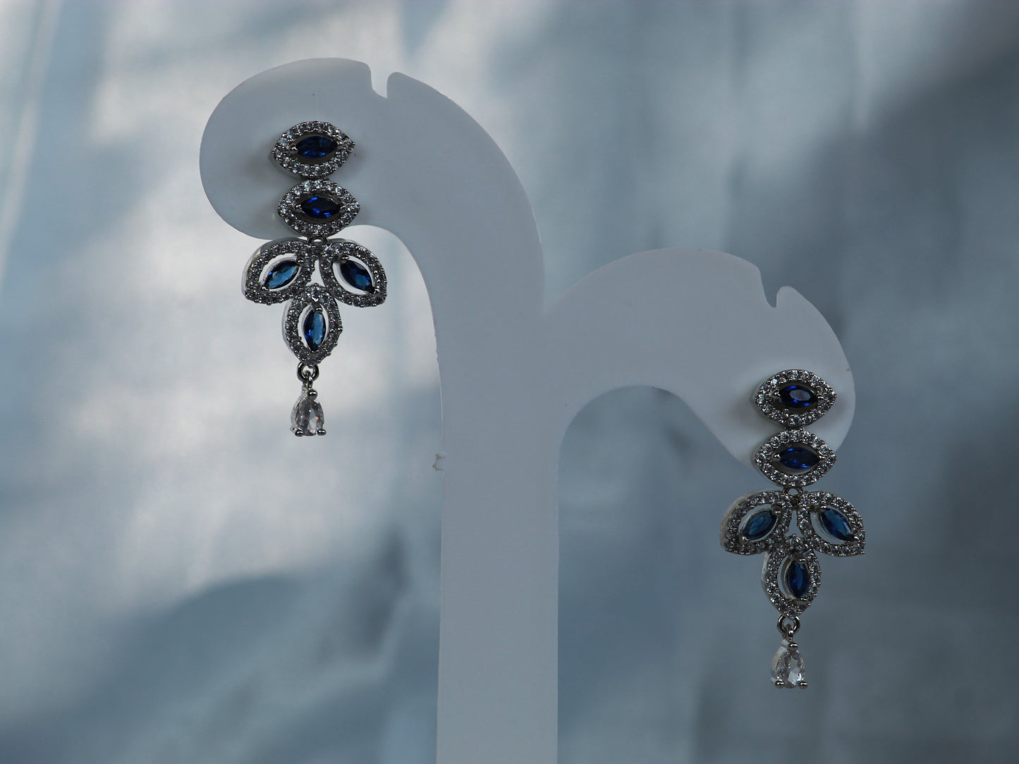 Navy Loukya Zirconia Jewellery Set