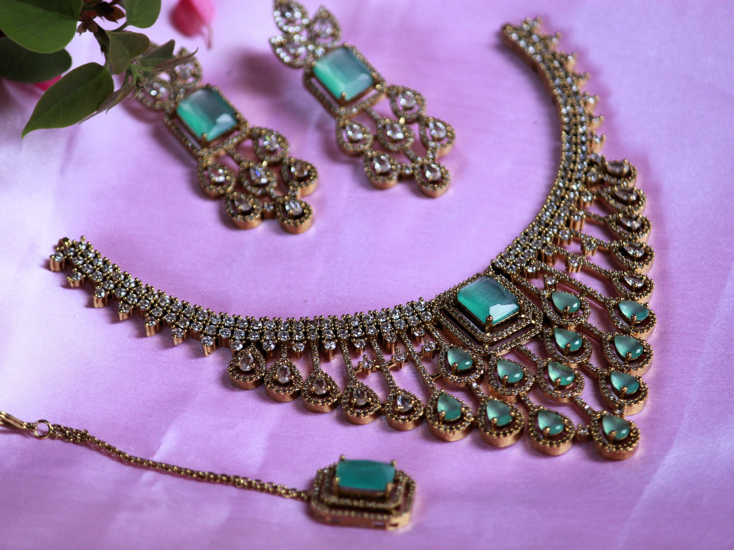 Mint Green Mahira Jewellery Set