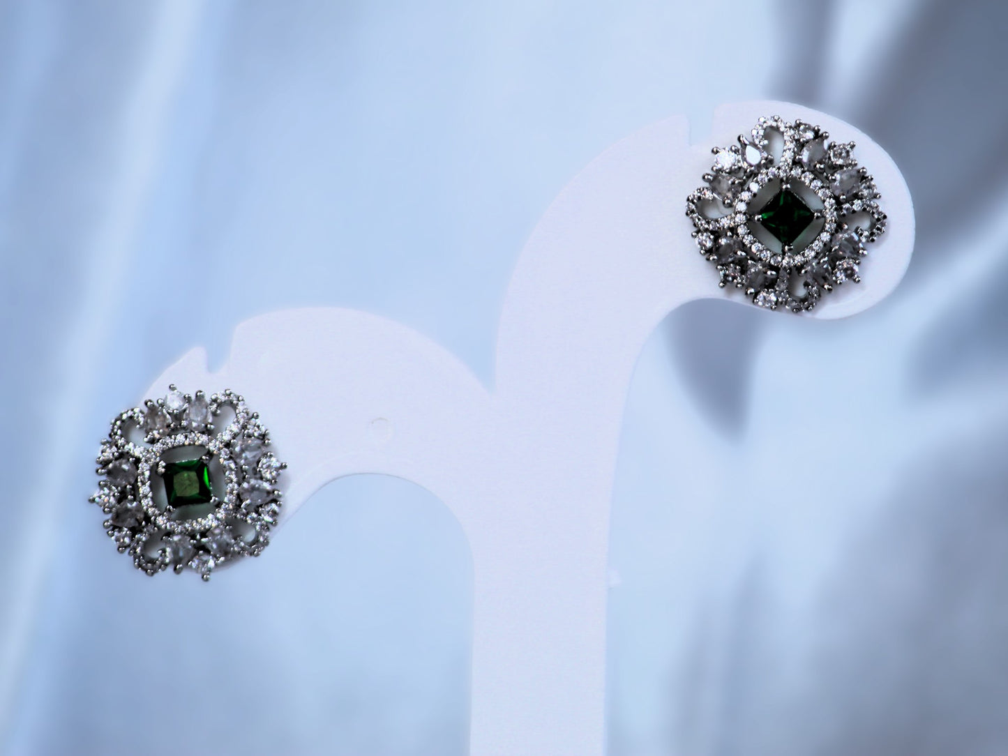 Green Neetu Zirconia Jewellery Set