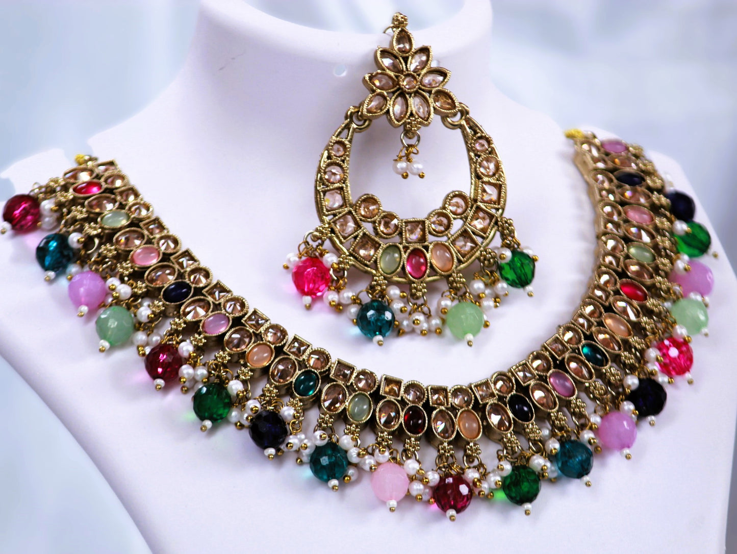 Multicolor Kavika Zirconia Jewellery Set