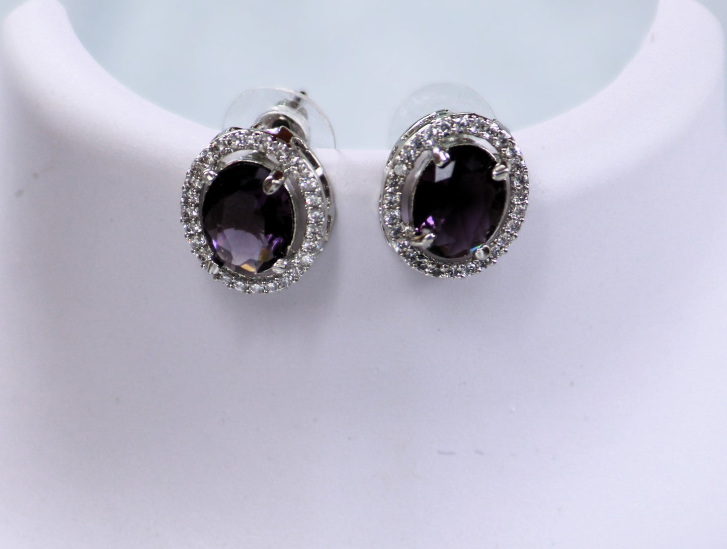 Purple Ria Zirconia Jewellery Set