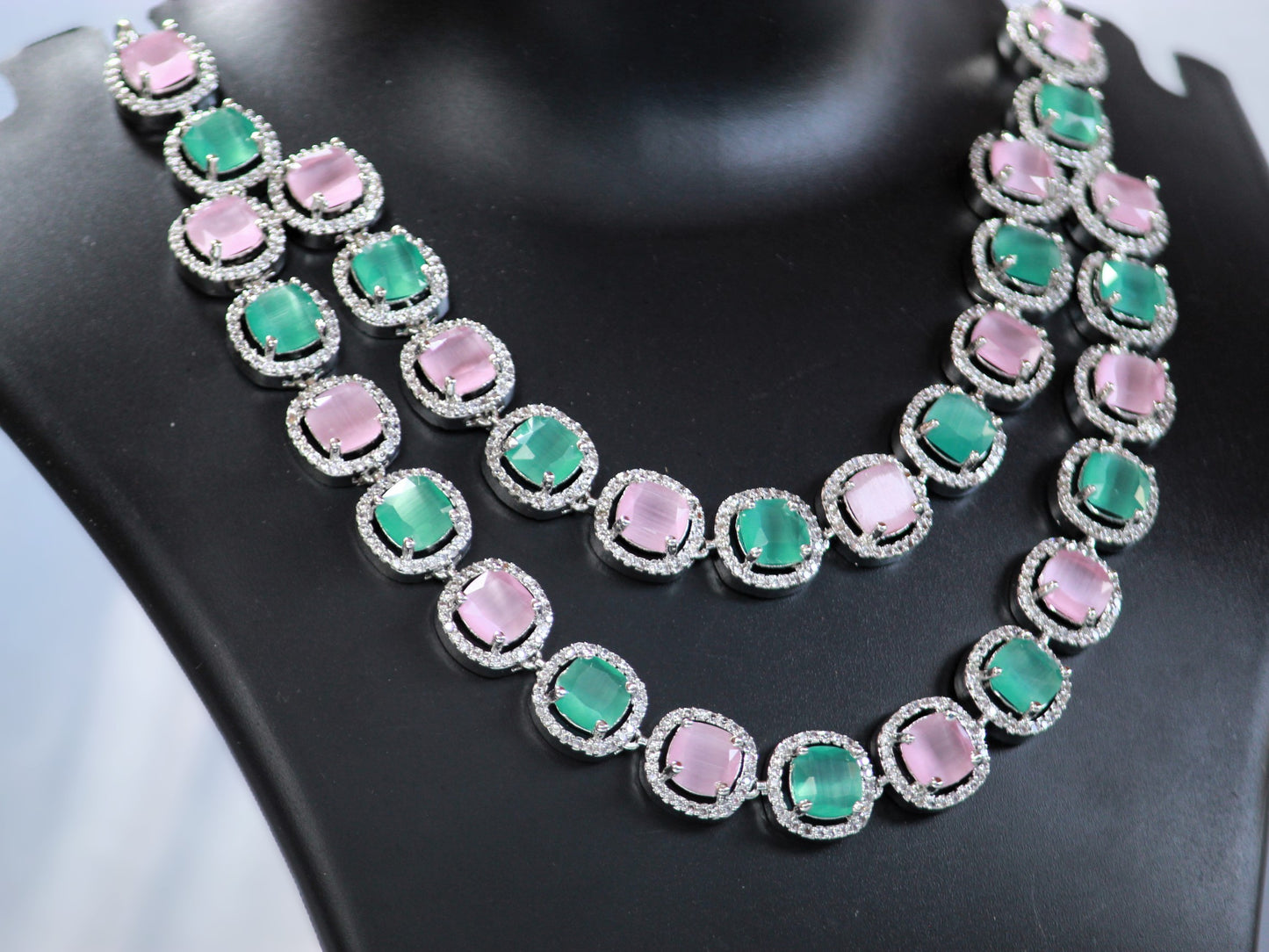 Multicolor Nayna Zirconia Jewellery Set