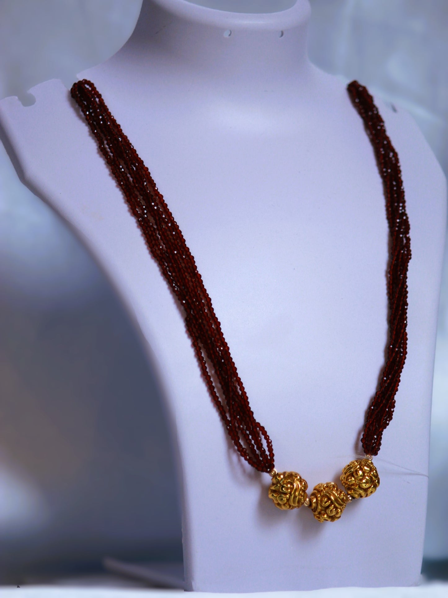 Maroon Darshini Hydro Beads Chain