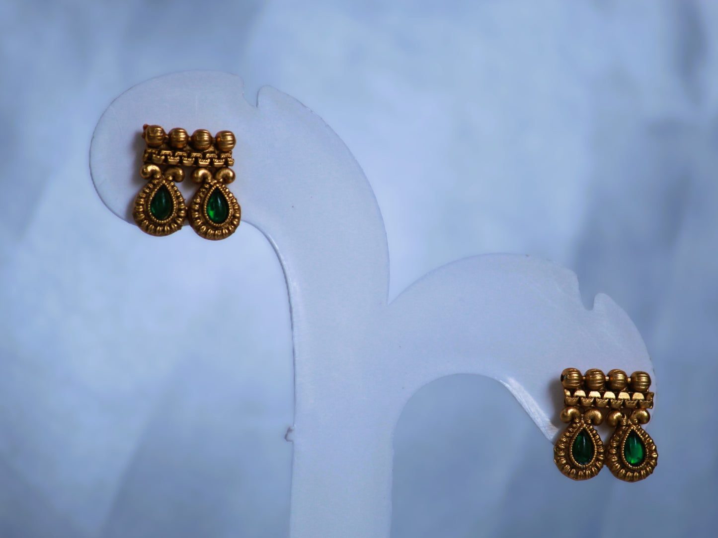 Green Arushi Antique Jewellery Set