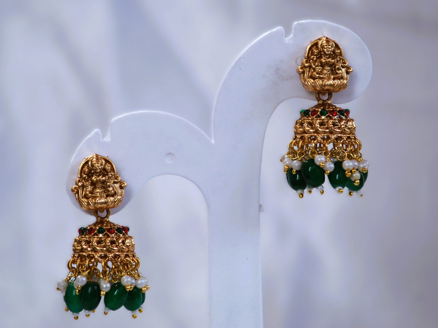 Green Mohini Temple Jewellery Set