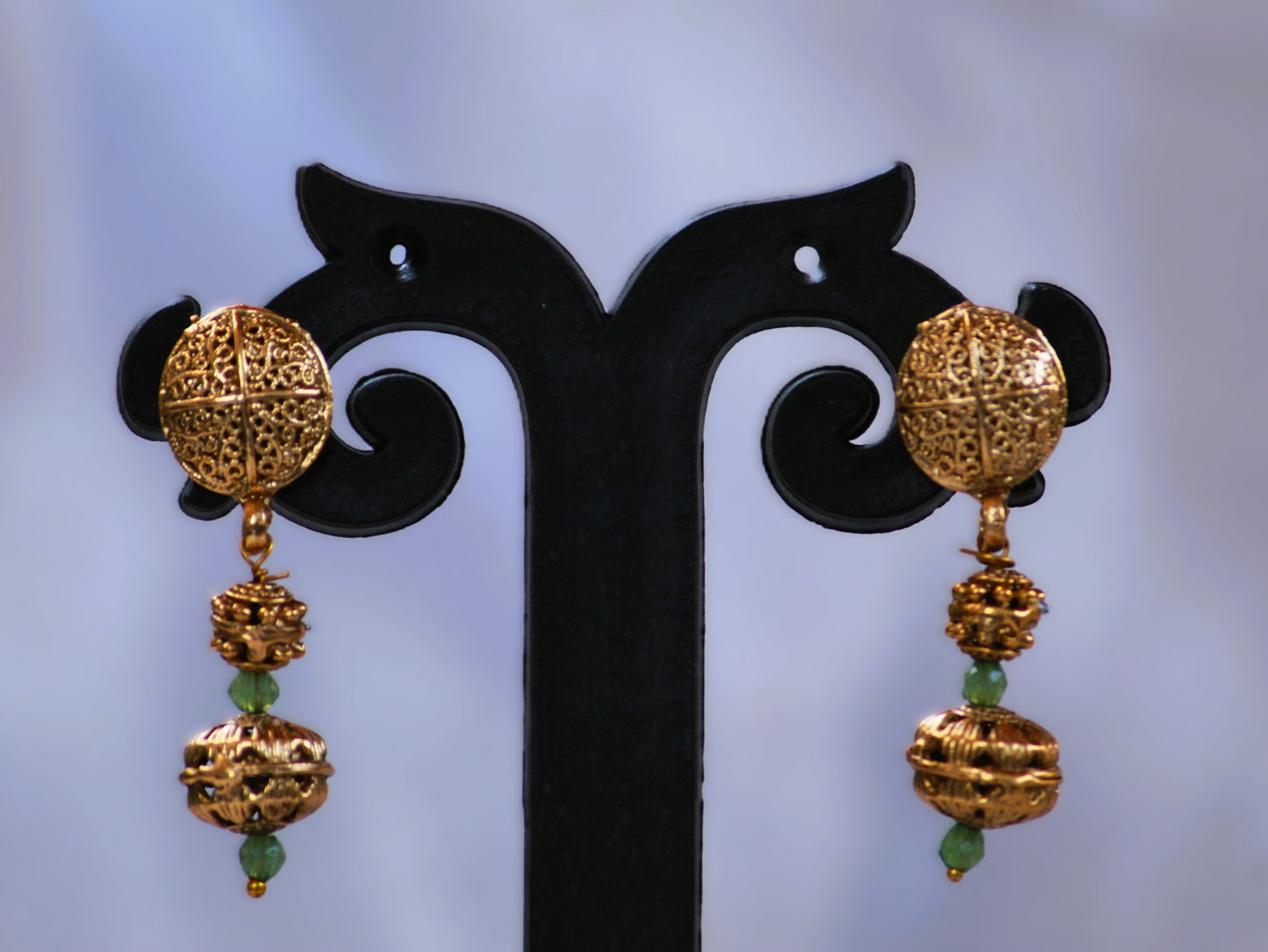Green Sushmita Antique Jewellery Set