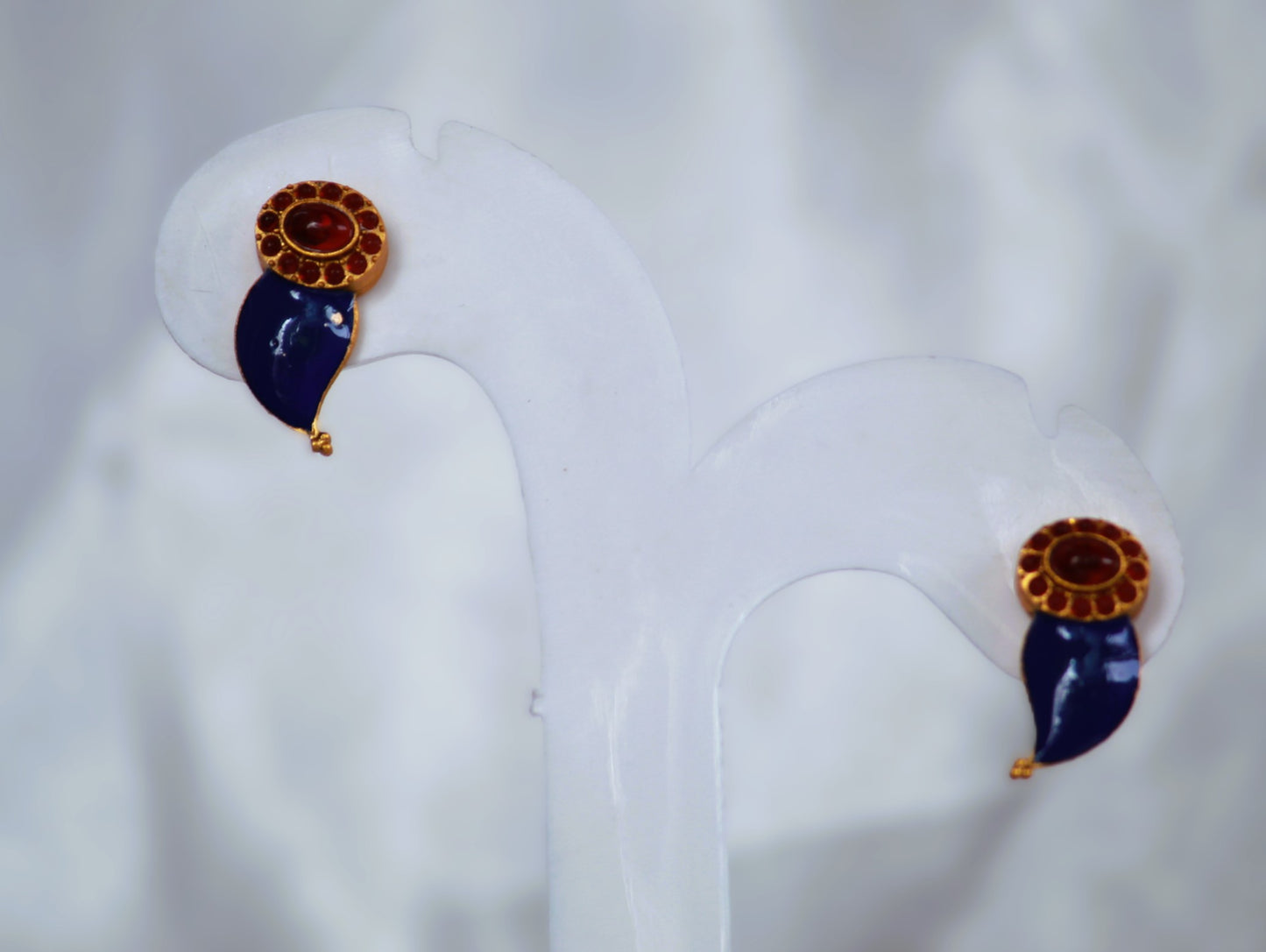 Blue Charvi Meenakari Antique Jewellery Set