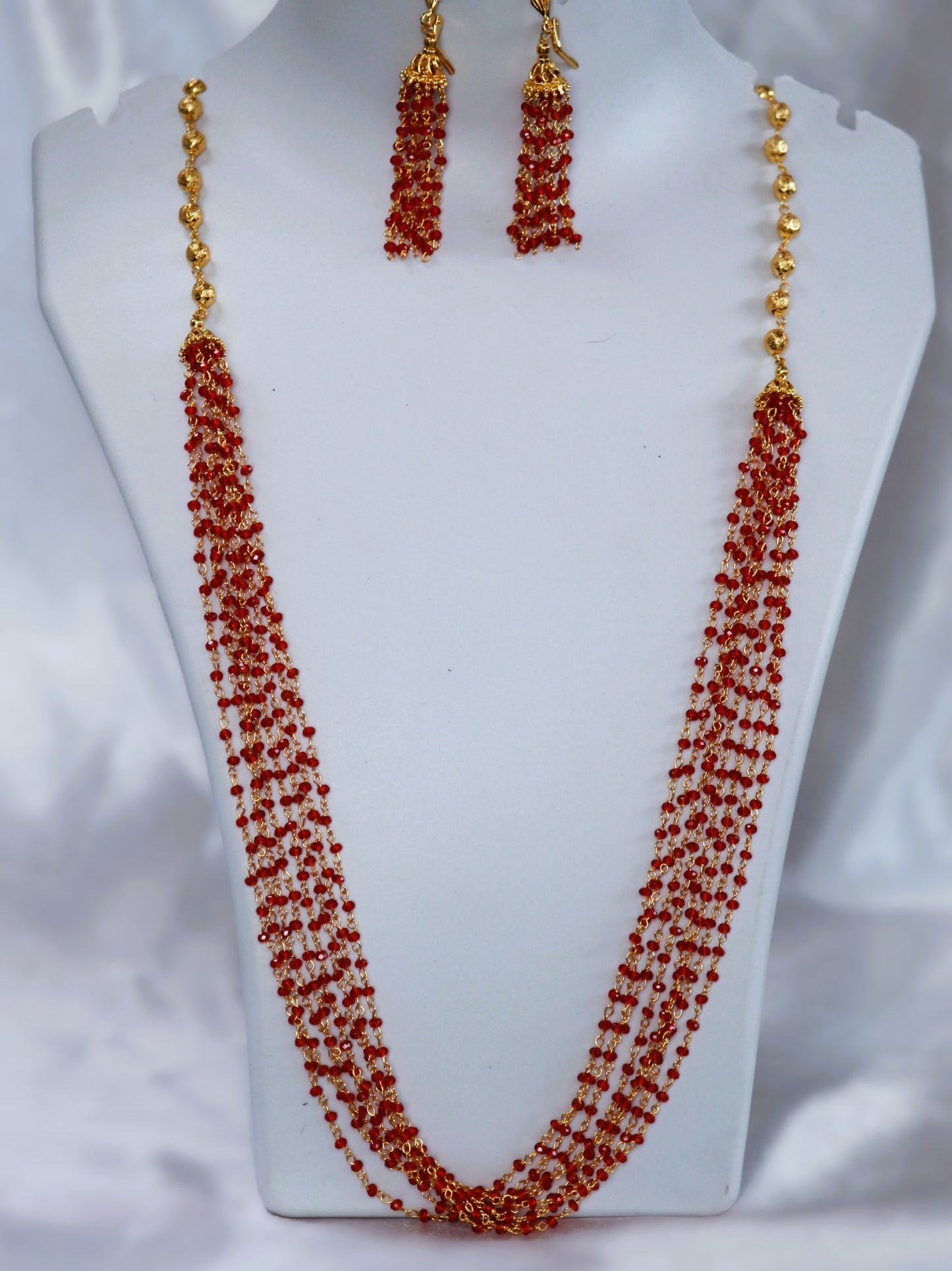 Red Dia Jewellery Set