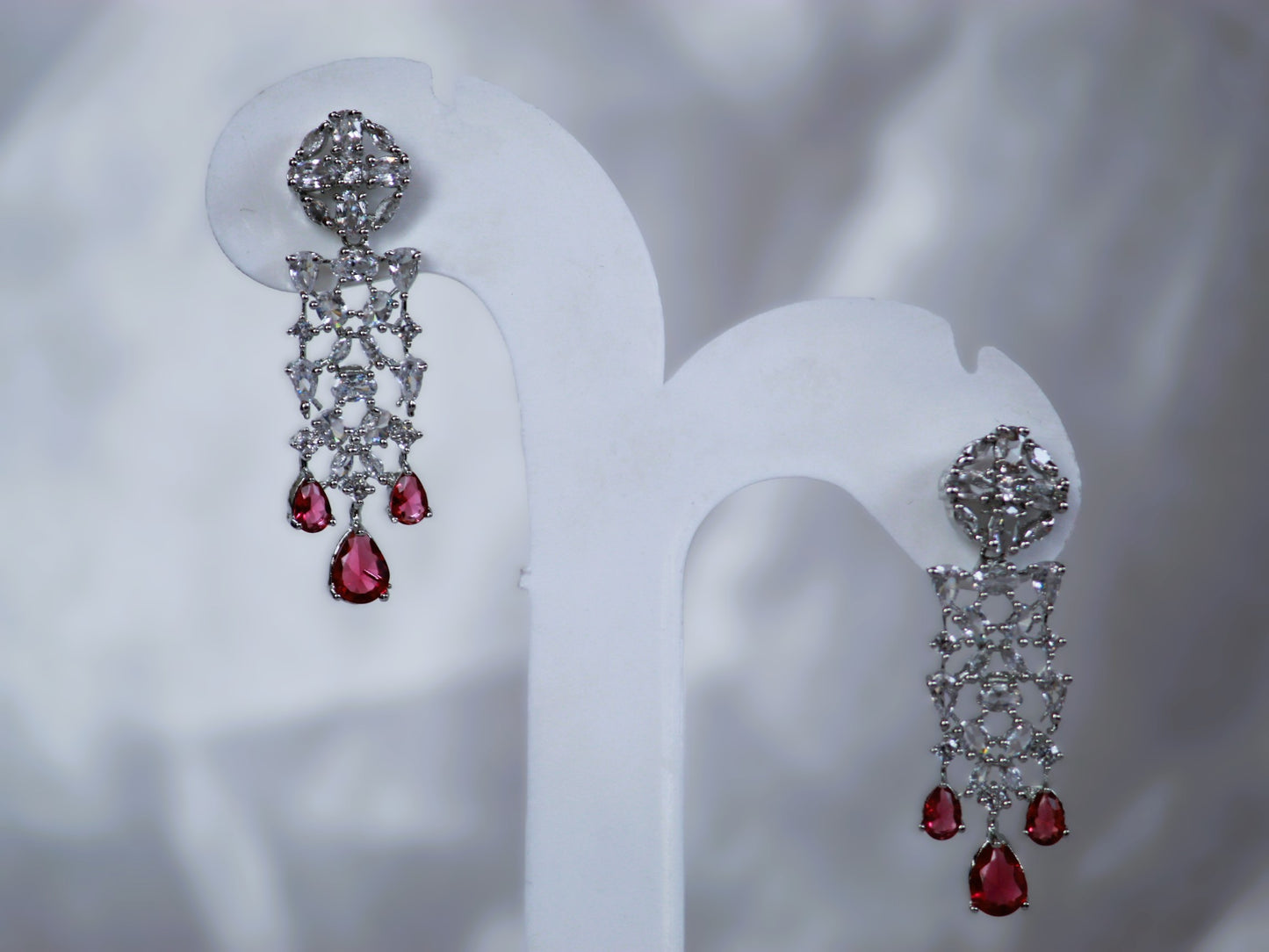 Ruby Pramati Zirconia Jewellery Set