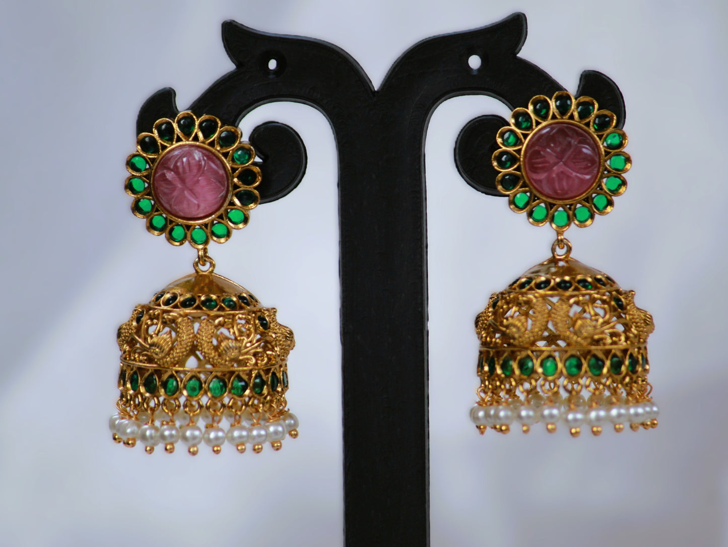 Green Aashvi Ethnic Jewellery Set