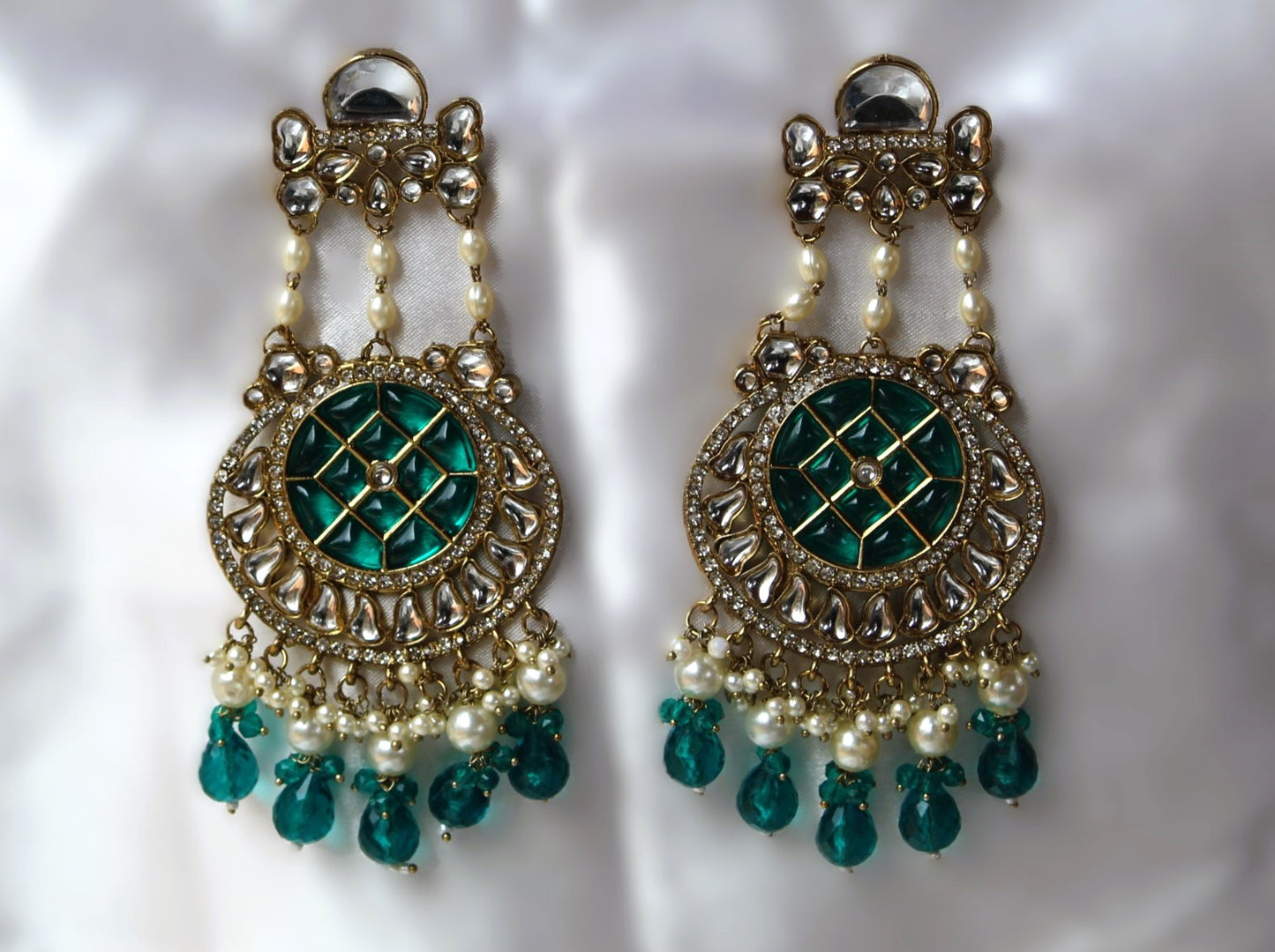 Green Aaravi Danglers