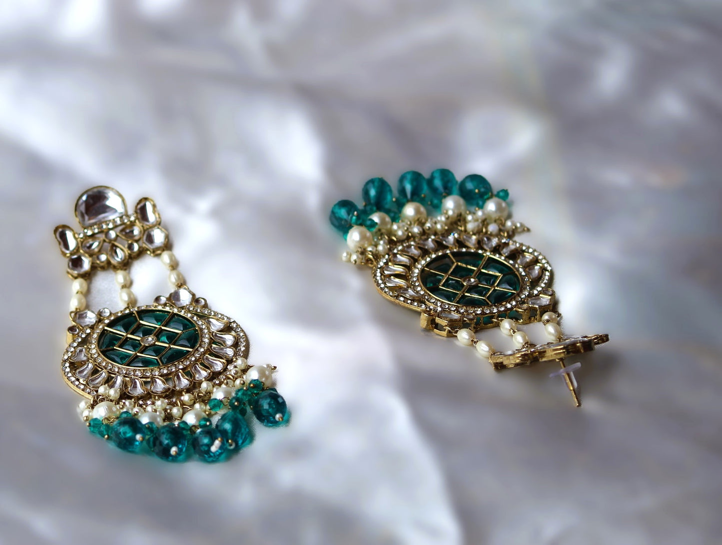 Green Aaravi Danglers