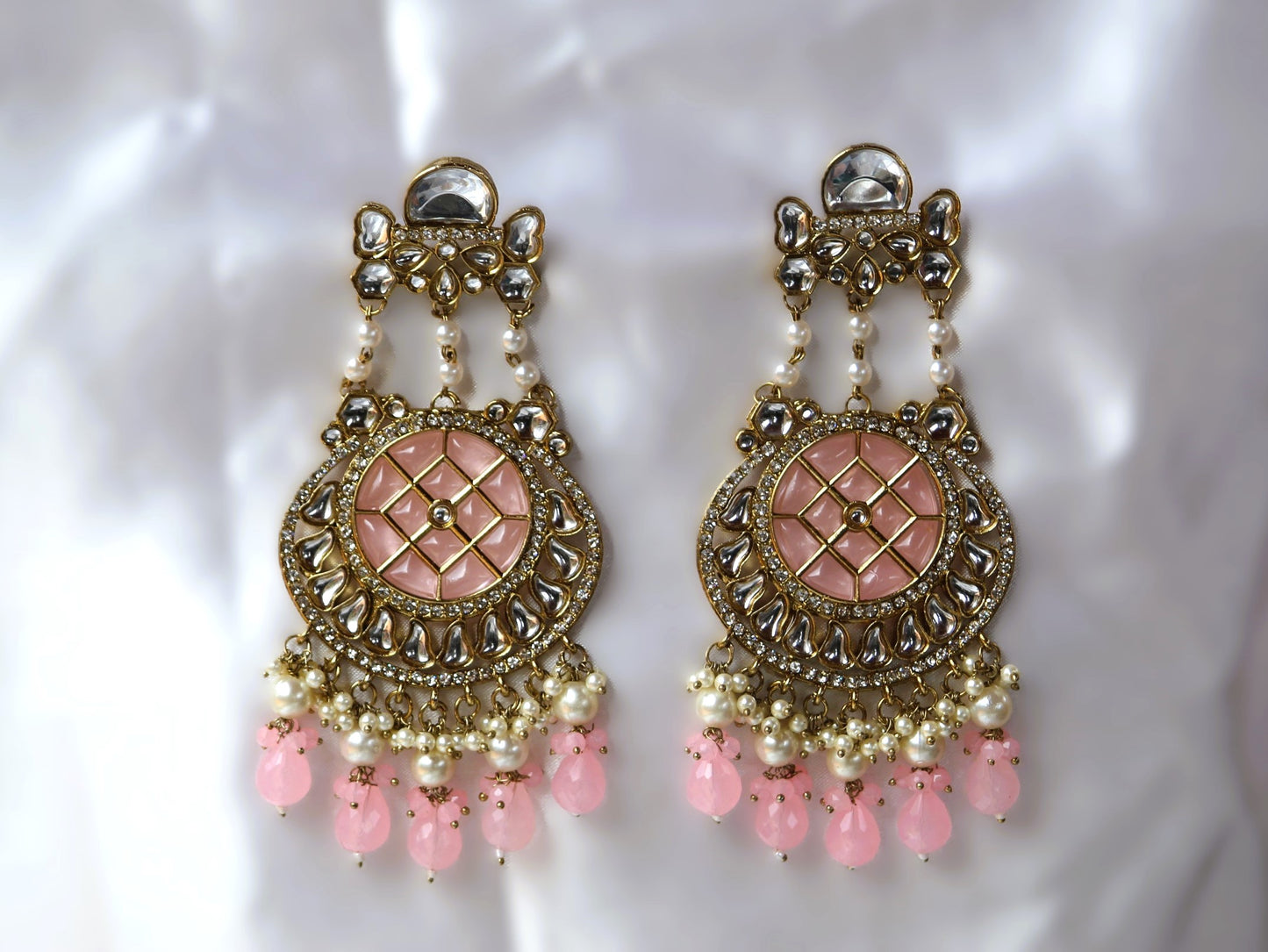 Baby Pink Aaravi Danglers