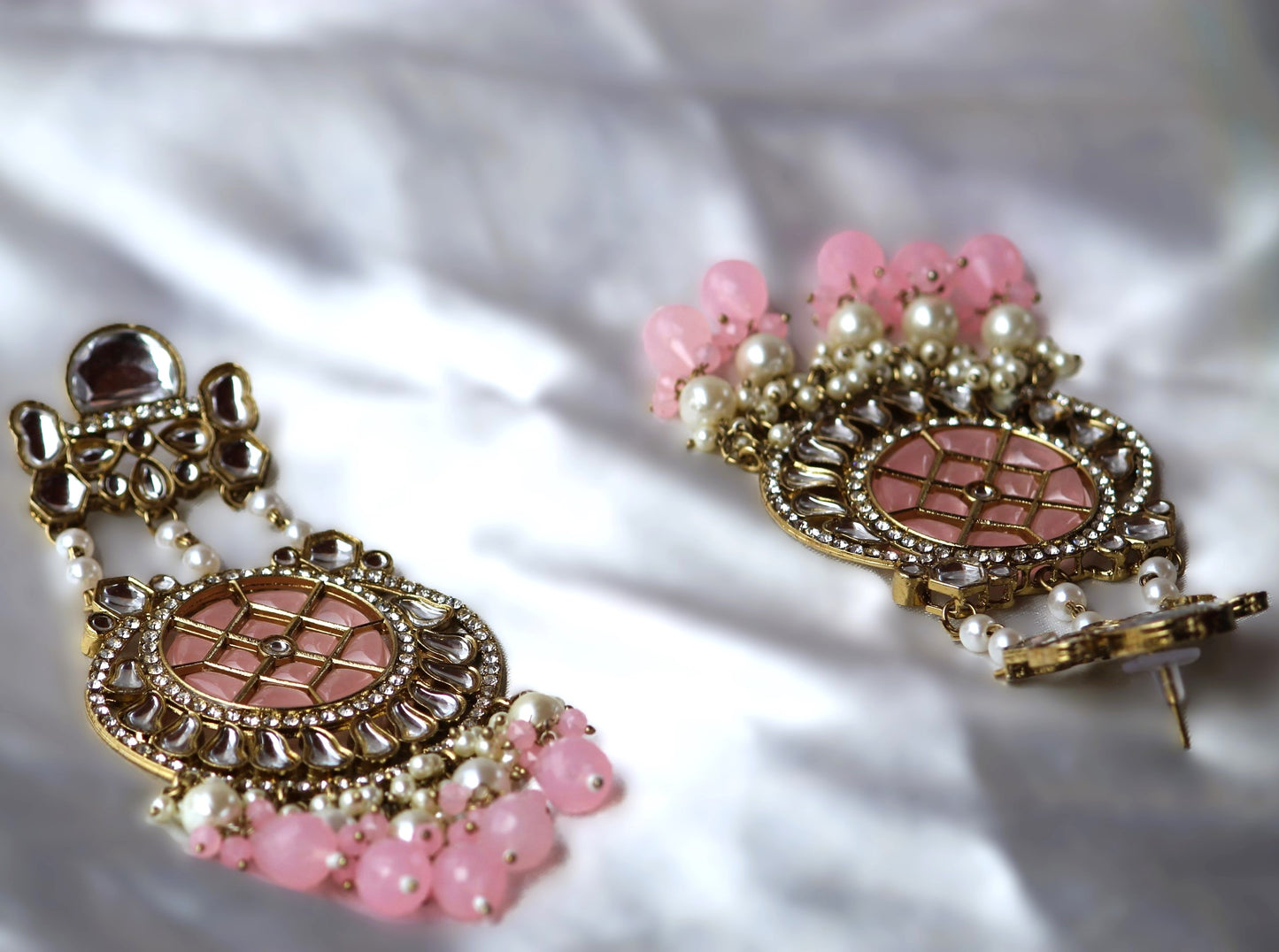 Baby Pink Aaravi Danglers