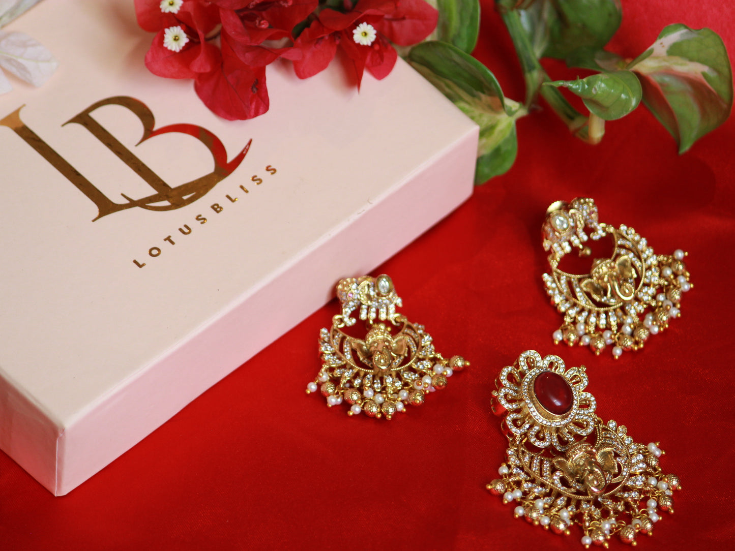 Ruby Gajanana Jewellery Set
