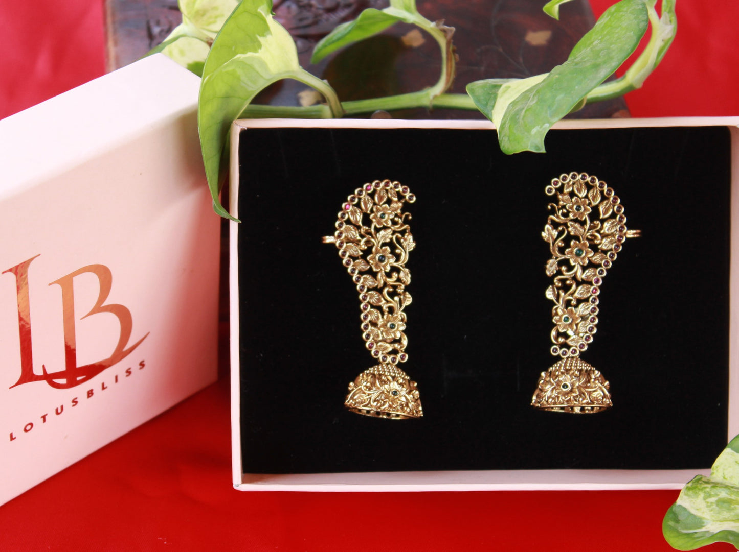 Golden Yogitha Bluetooth Jhumkis
