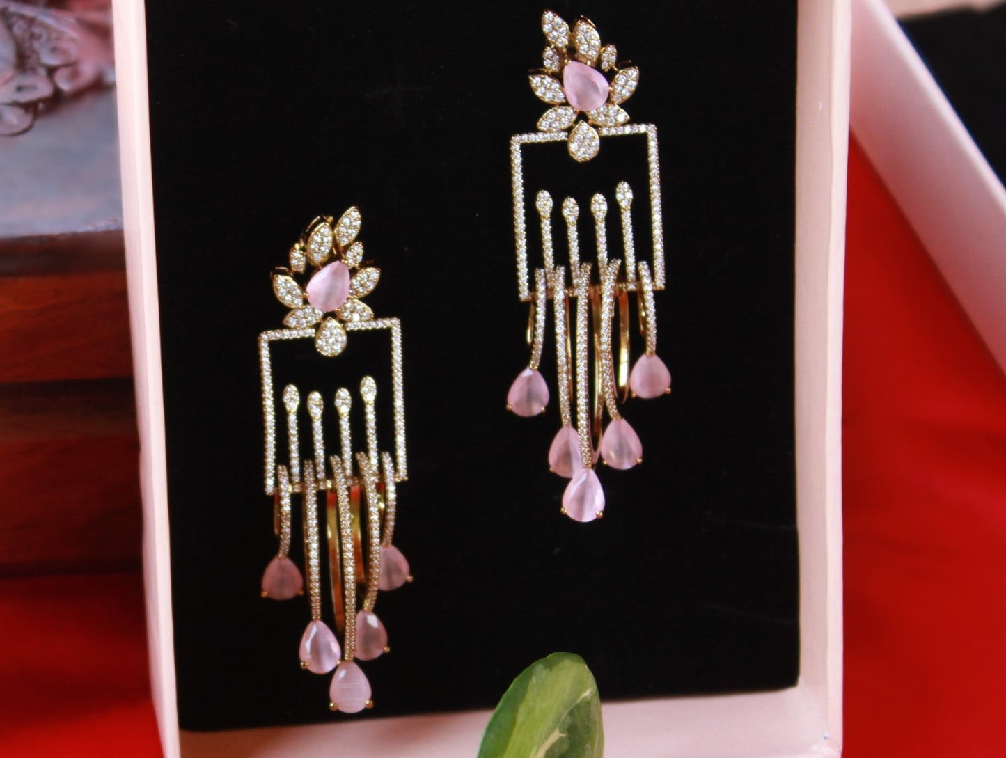 Blush Saania Zirconia Danglers