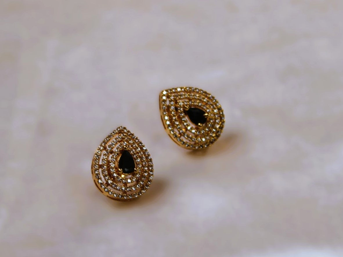 Black Subhashini Studs