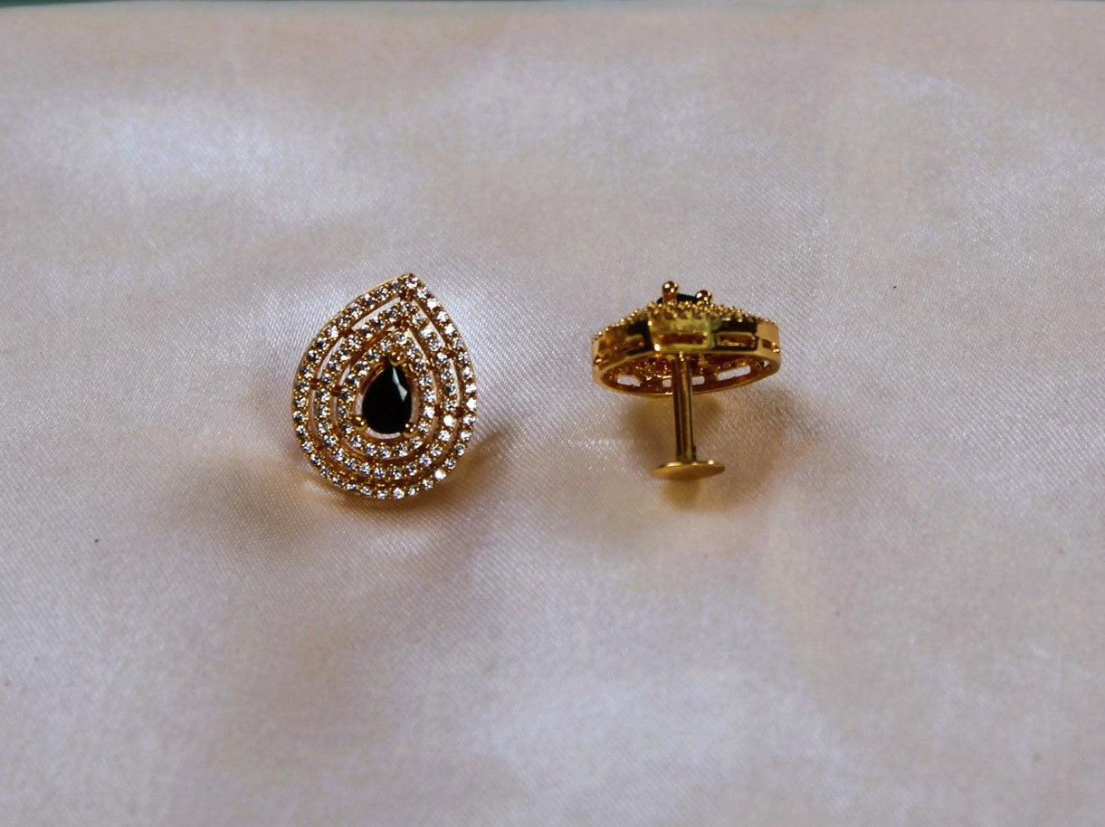 Black Subhashini Studs