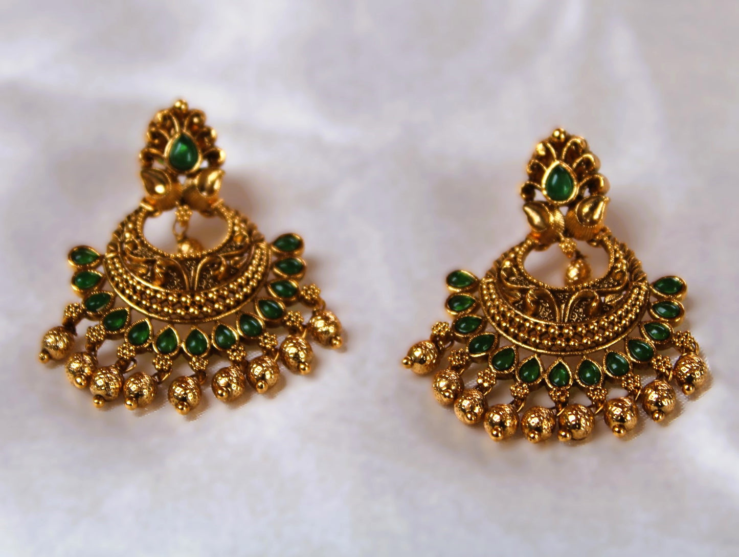 Green Harini Chandbalis