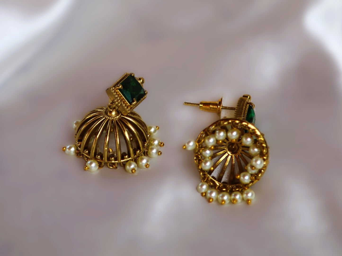 Purple Parineeta Jhumkis