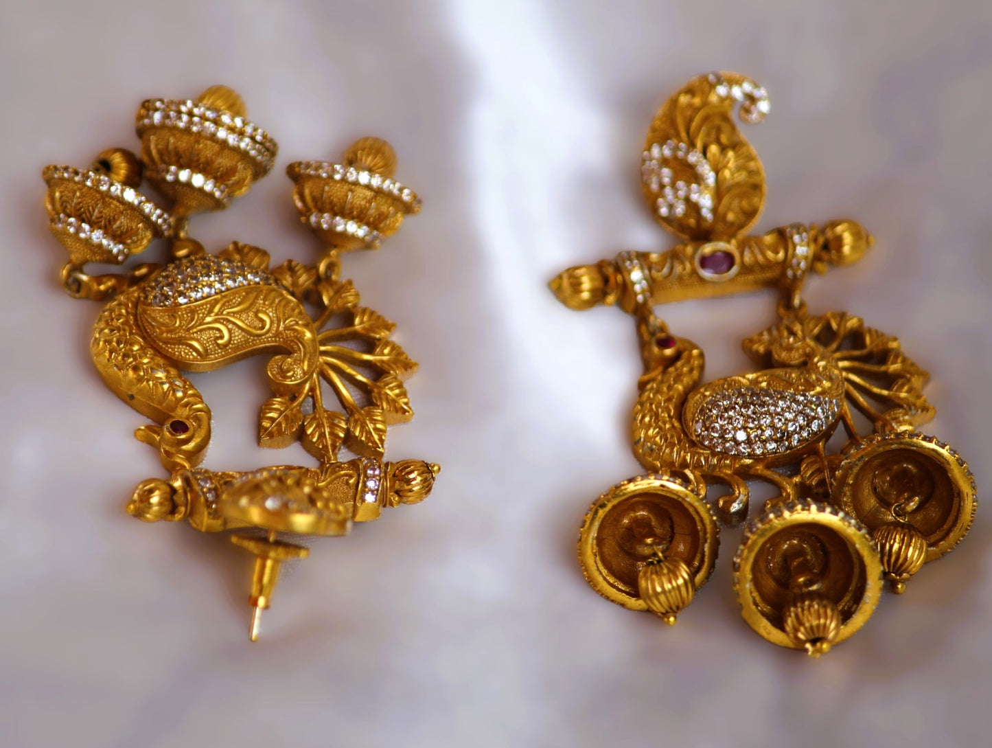 Golden Adhira Jhumkis