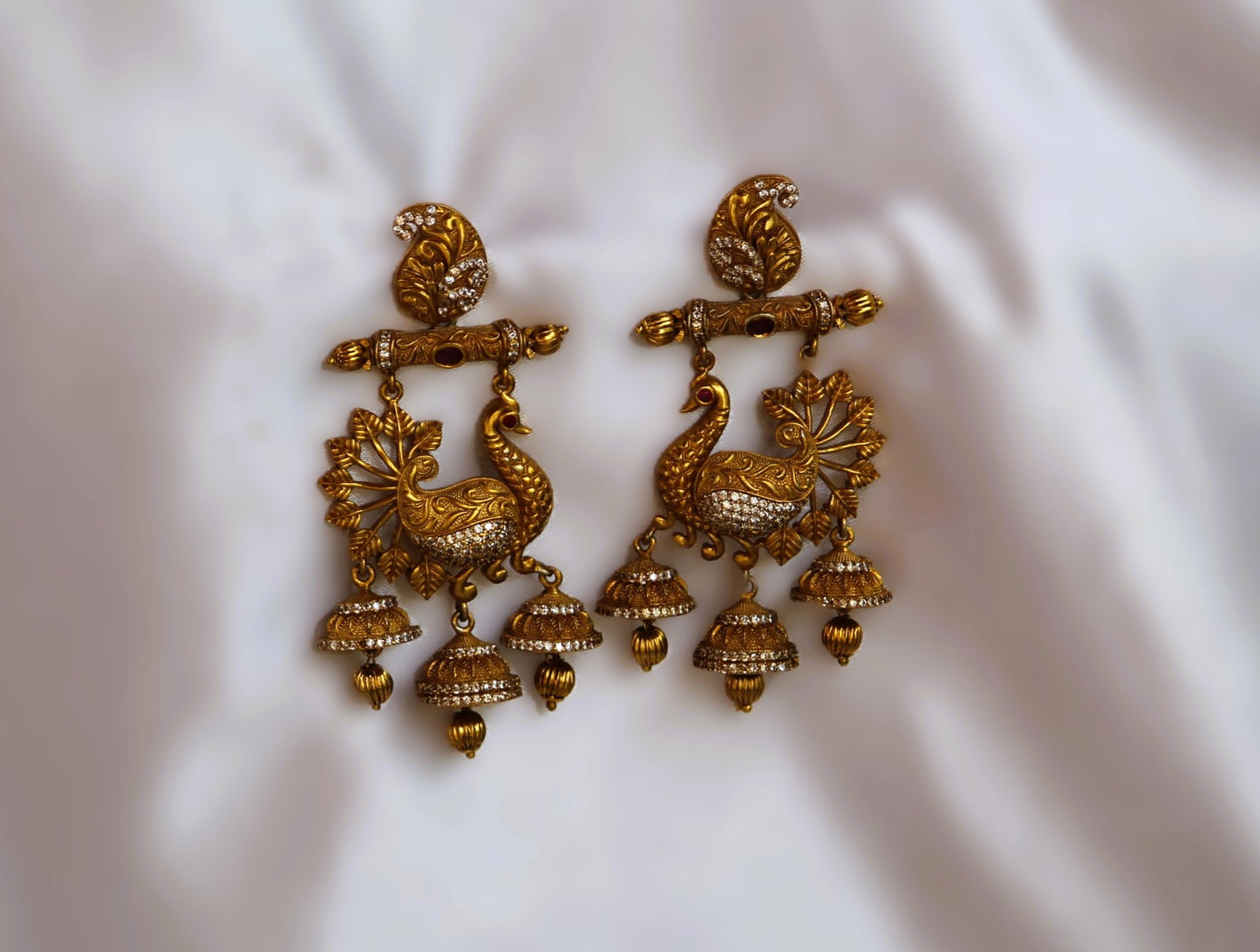 Golden Adhira Jhumkis