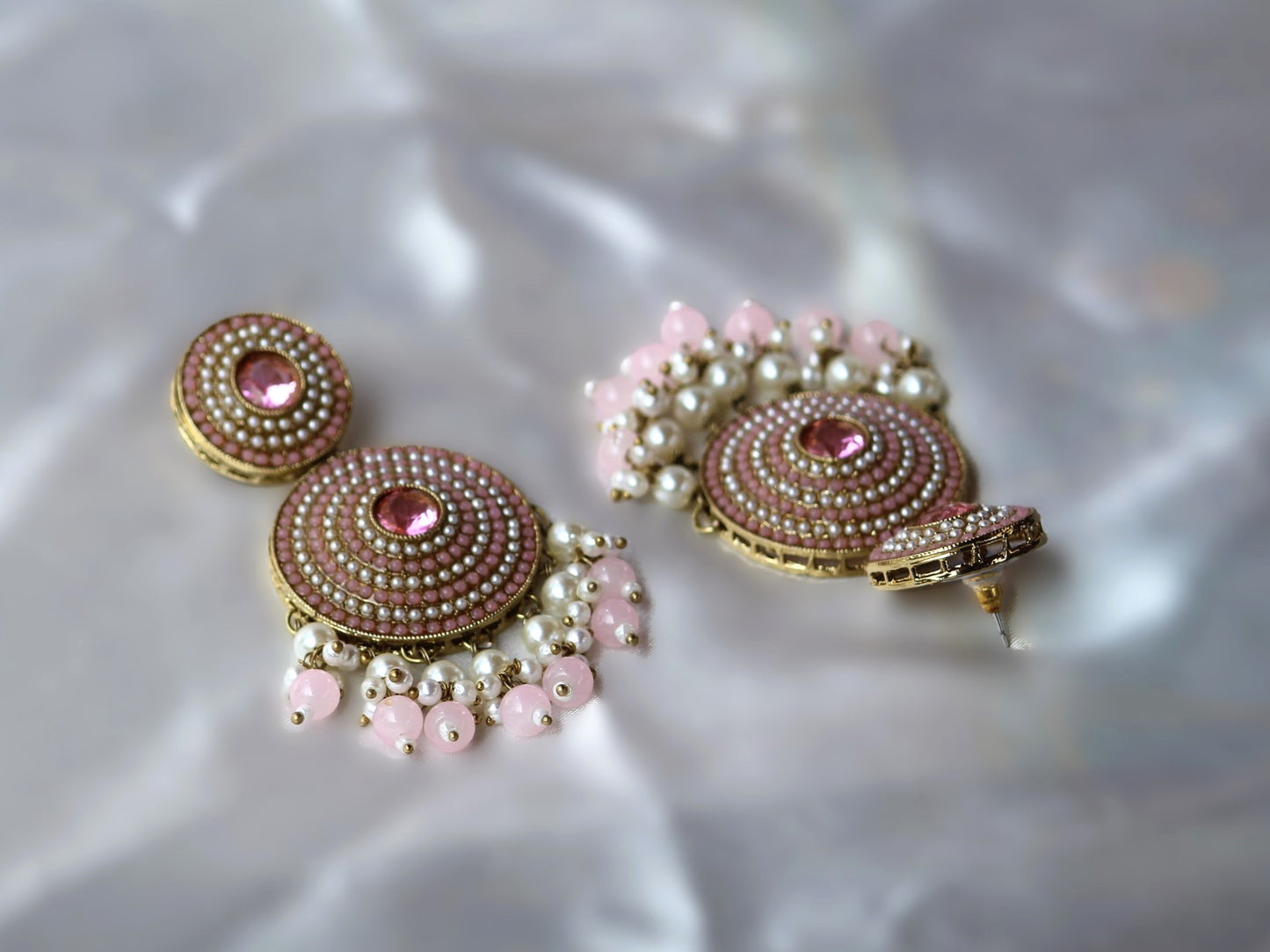 Blush Pink Swaroopa Danglers