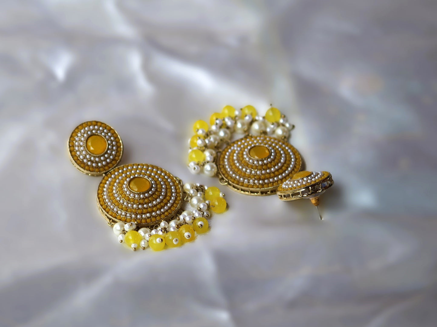 Yellow Swaroopa Danglers