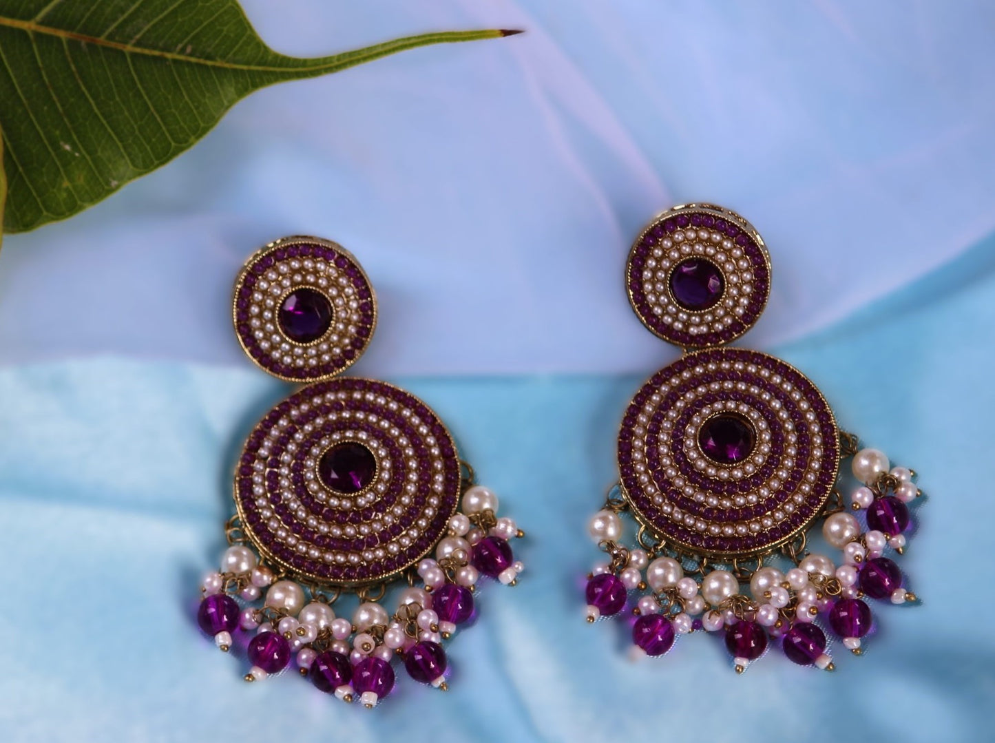 Magenta Swaroopa Danglers