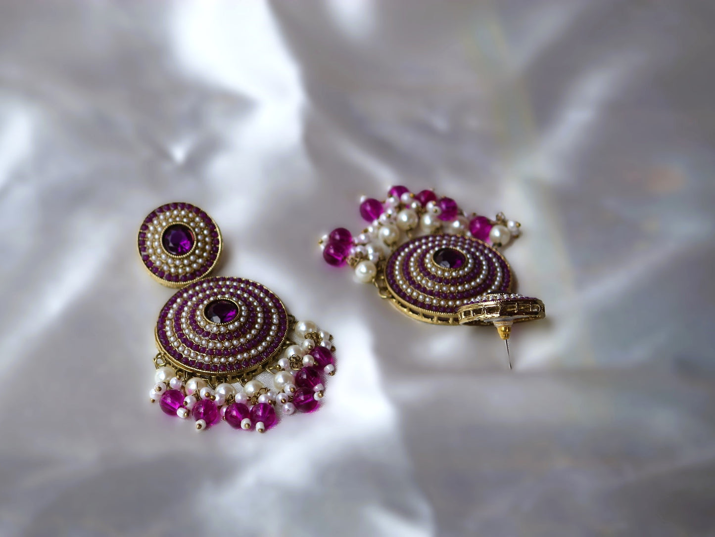 Magenta Swaroopa Danglers