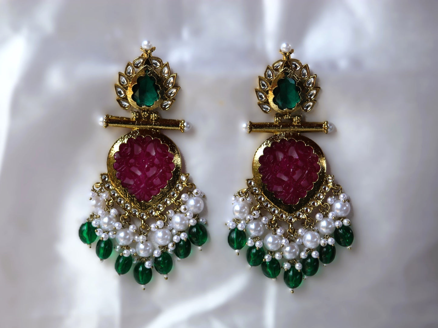 Rani Green Mayoori Danglers