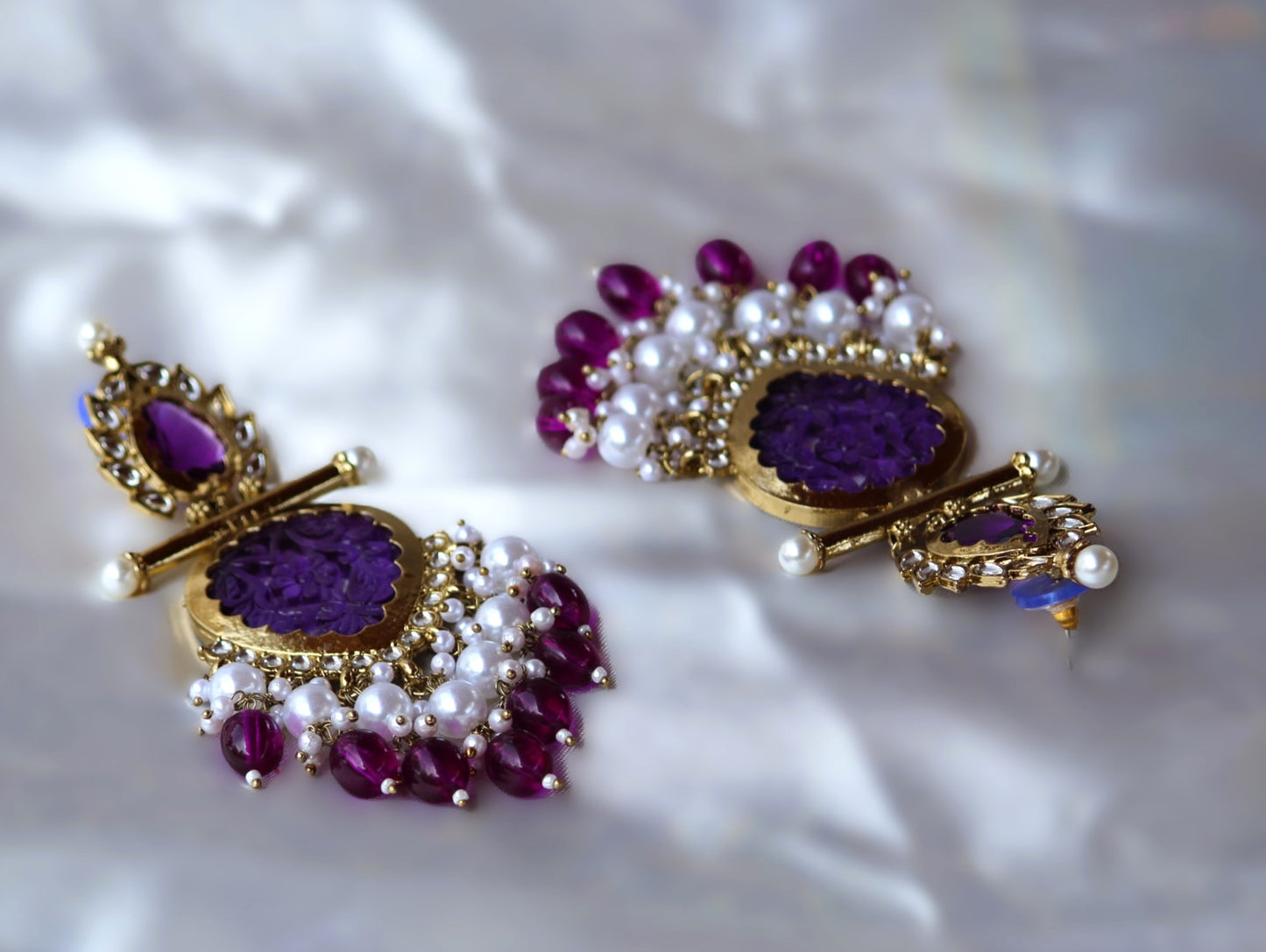 Purple Mayoori Danglers