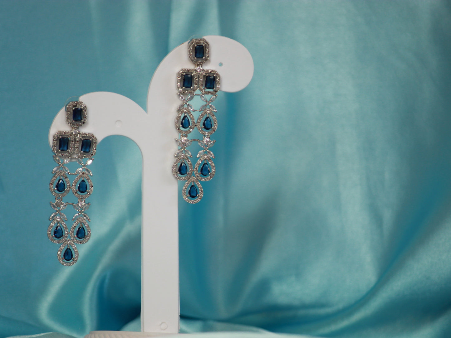 Navy Raahi Zirconia Jewellery Set