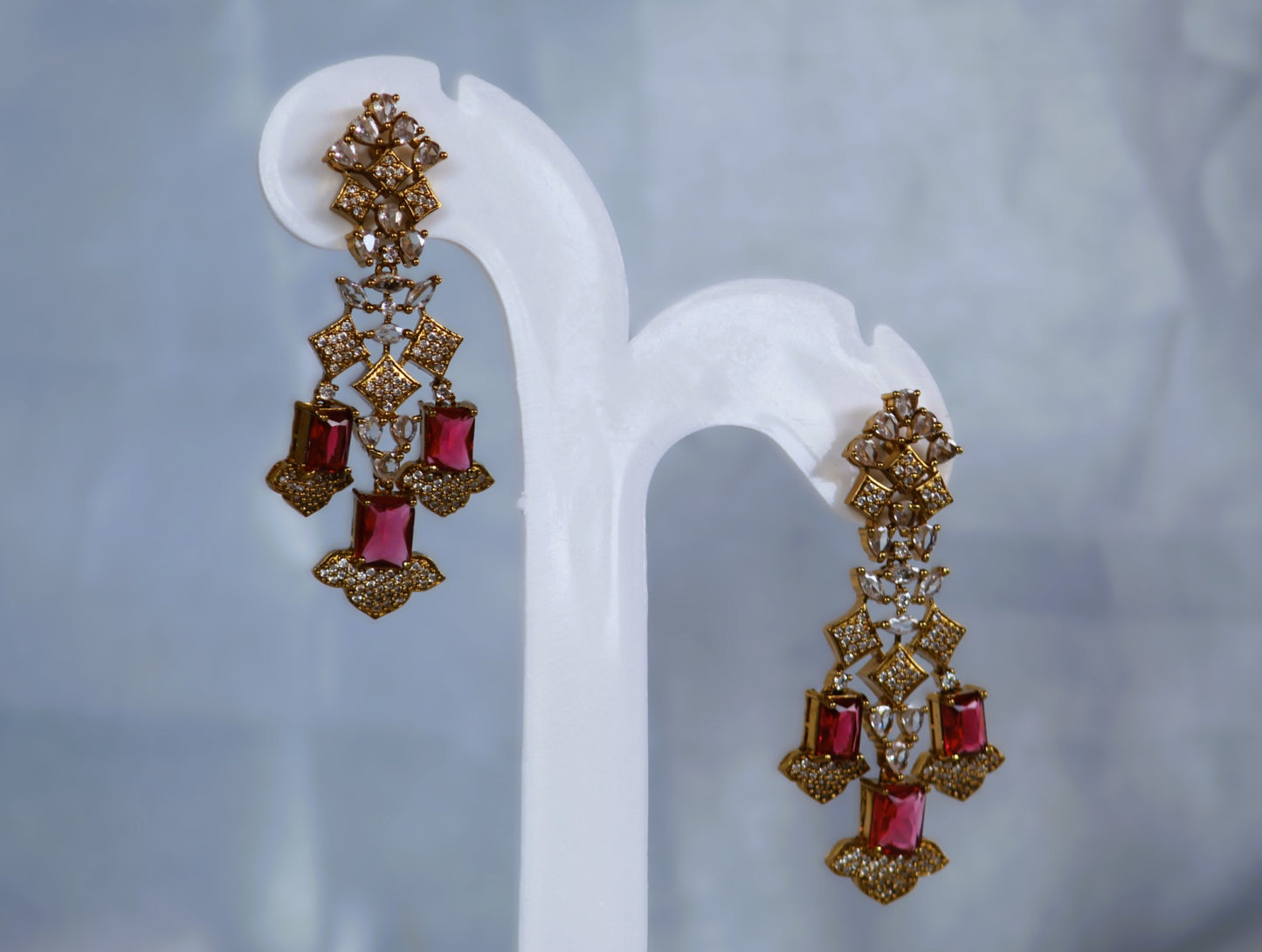 Ruby Pranita Zirconia Jewellery Set