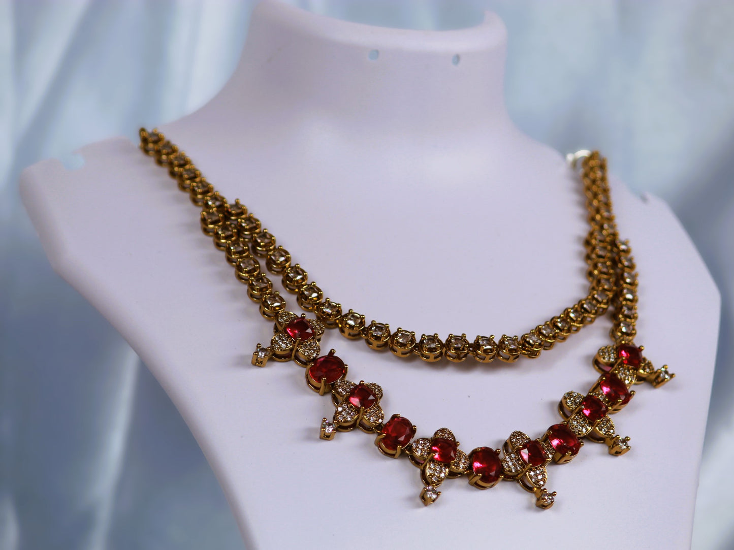 Ruby Mayra Zirconia Jewellery Set