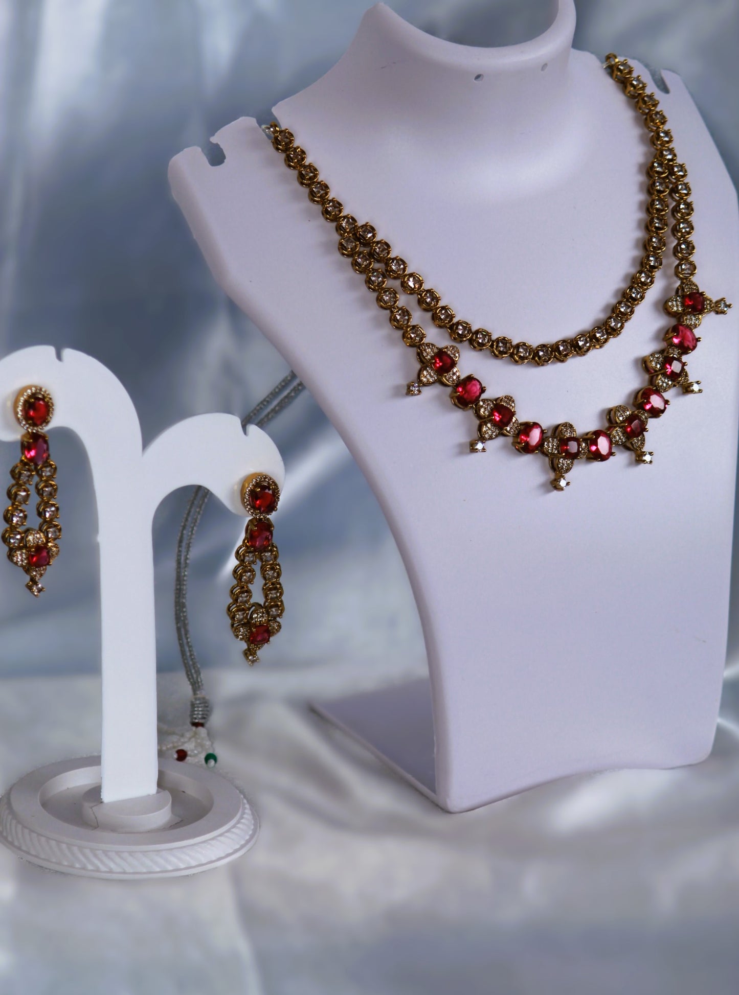 Ruby Mayra Zirconia Jewellery Set