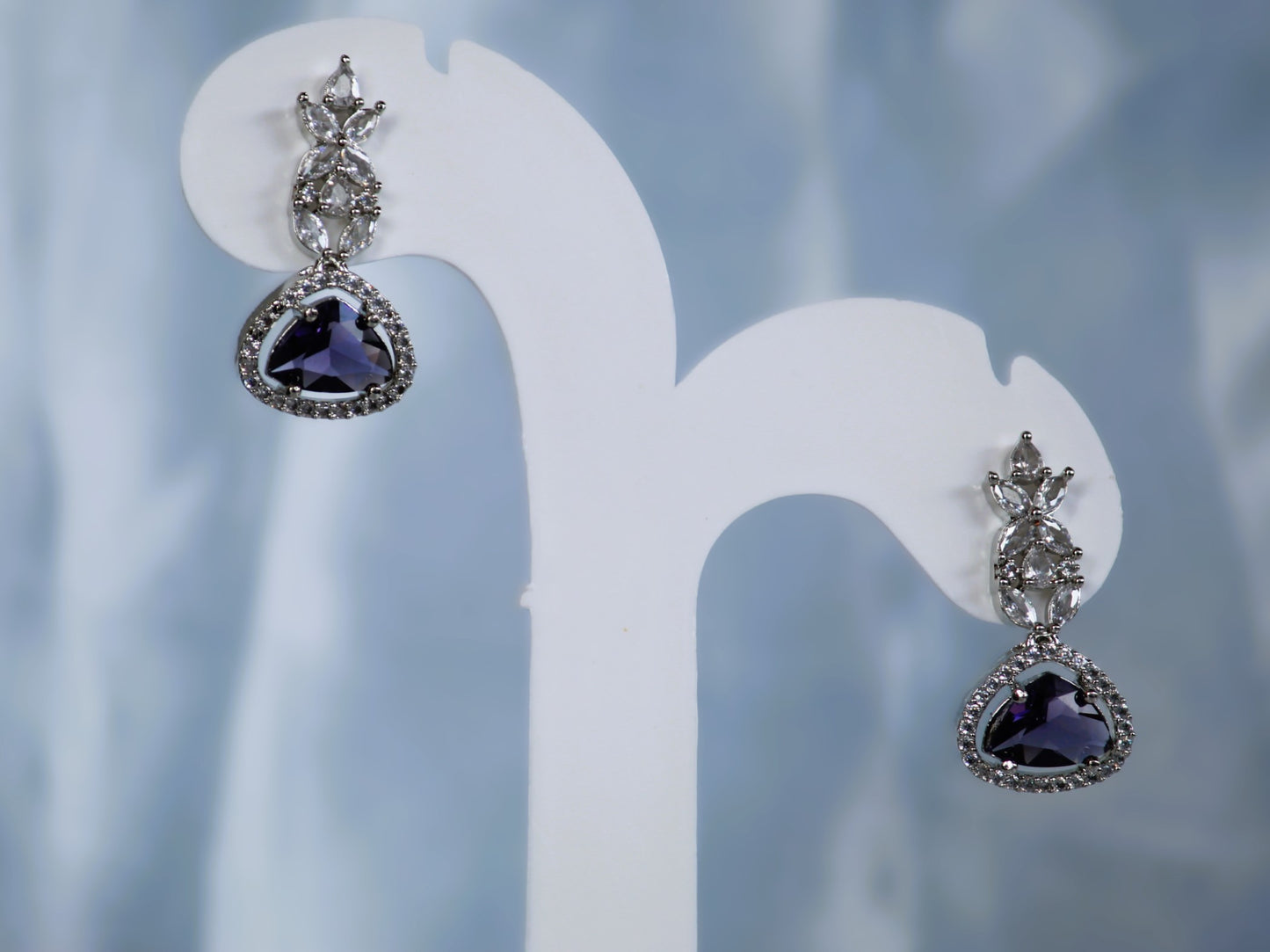 Purple Laashya Zirconia Jewellery Set