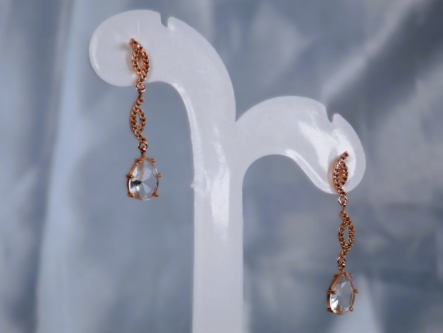 Rose Gold Jasmine Zirconia Jewellery Set