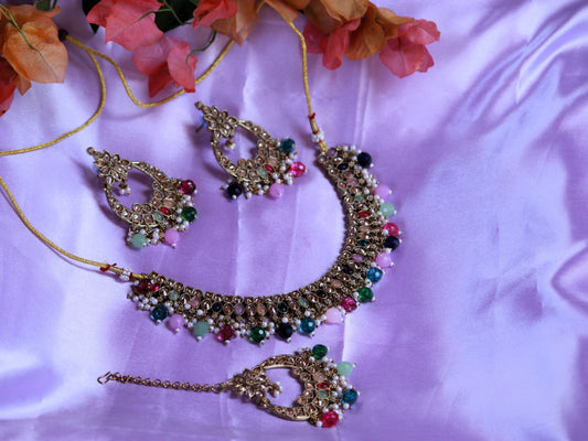 Multicolor Kavika Zirconia Jewellery Set