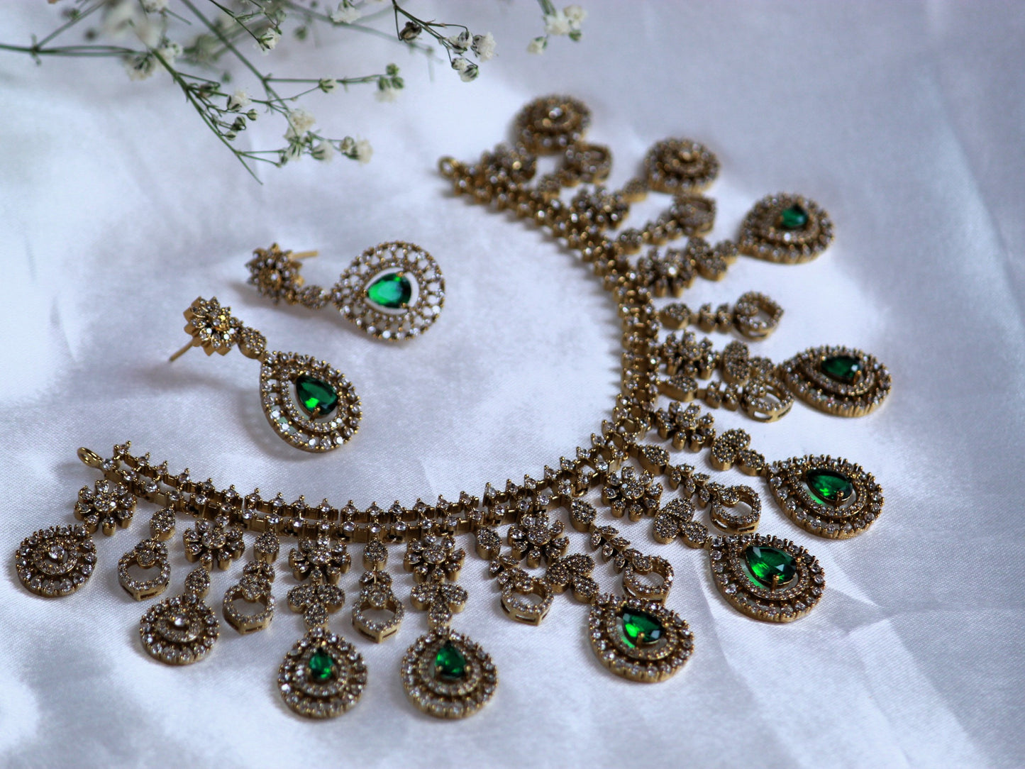 Green Mahika Zirconia Jewellery Set