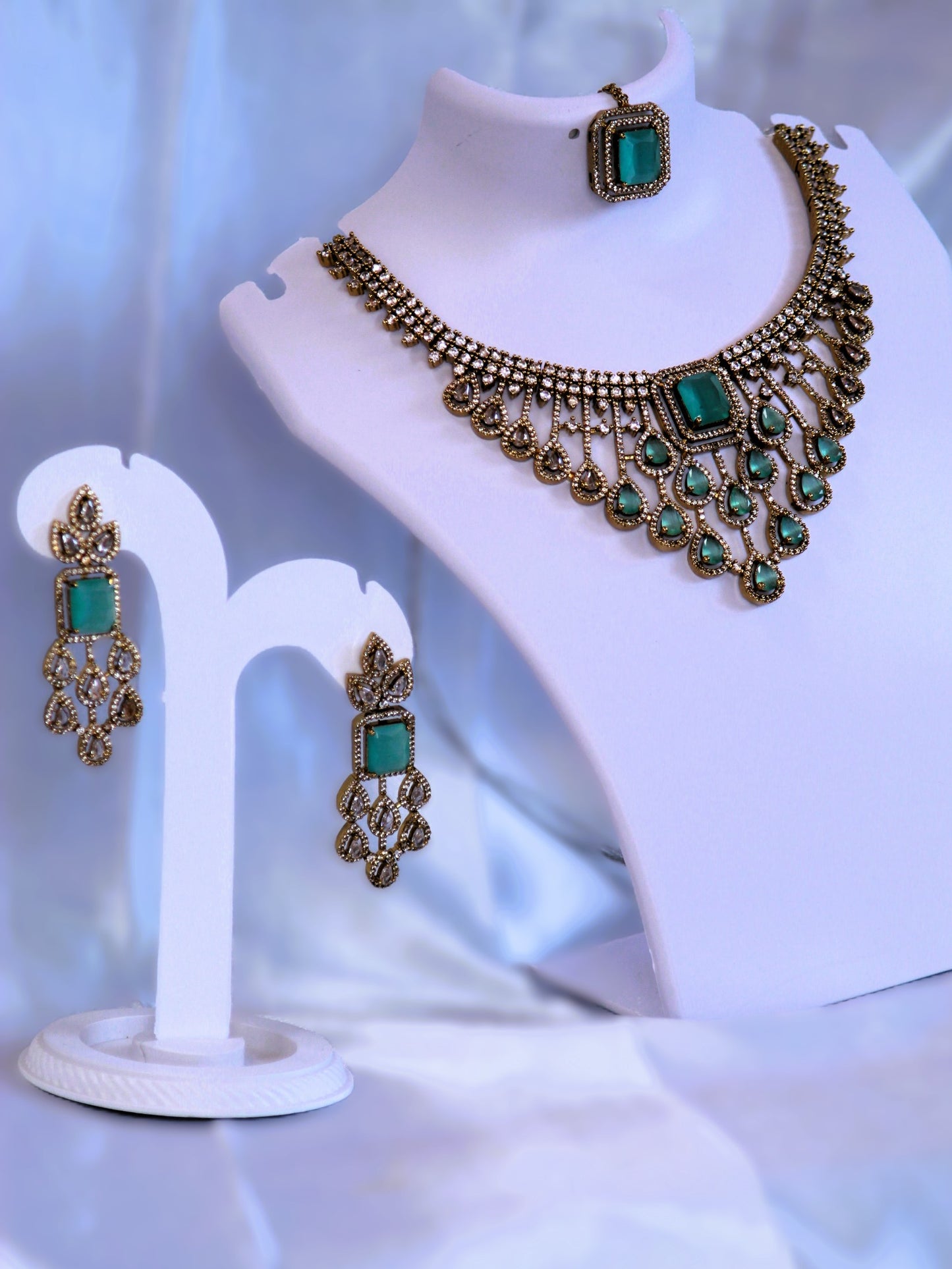 Mint Green Mahira Jewellery Set