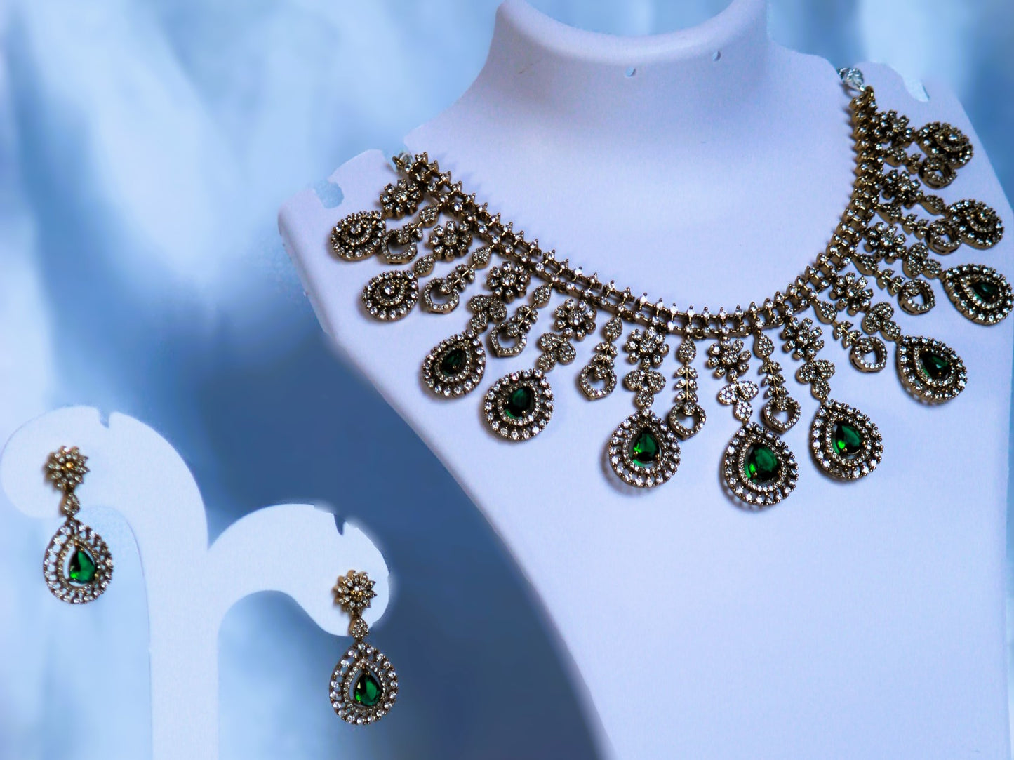 Green Mahika Zirconia Jewellery Set