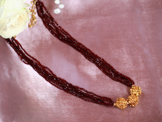 Maroon Darshini Hydro Beads Chain