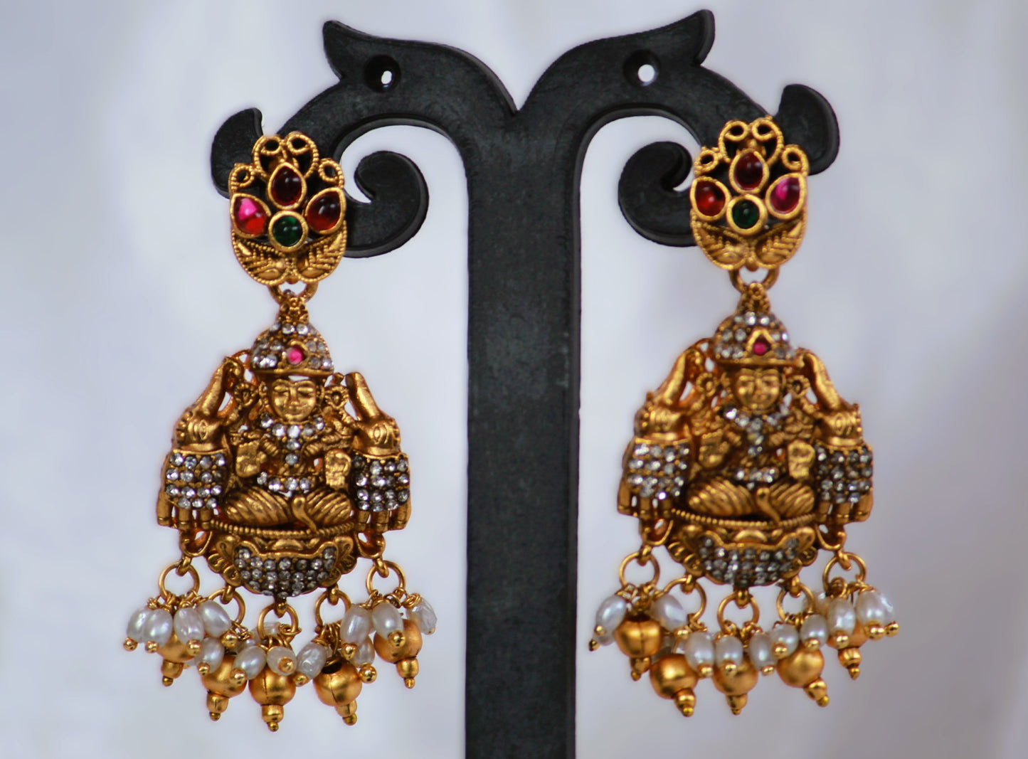 Golden Akshara Bridal Temple Jewellery Set