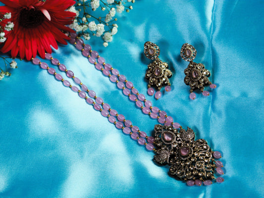 Pink Bhoomika Jewellery Set