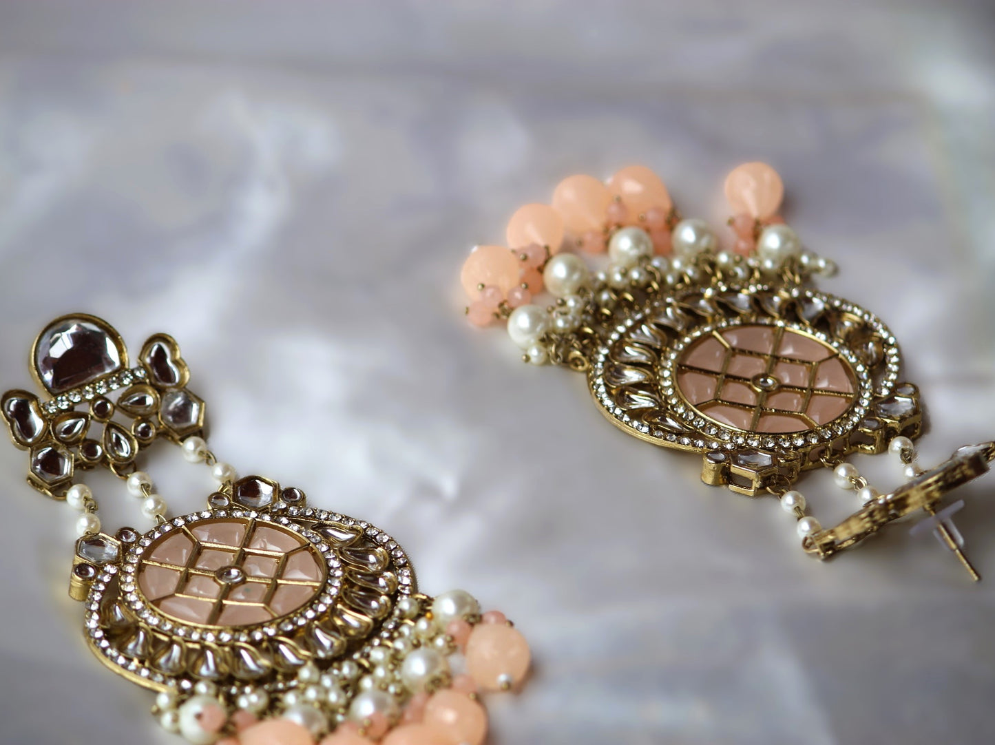Orange Aaravi Danglers