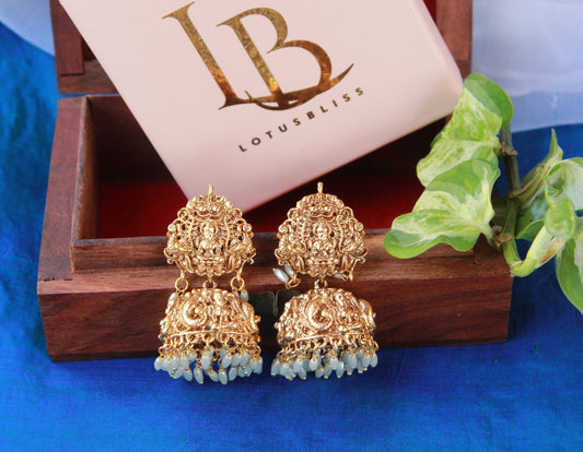 Golden Dakshitha Jhumkis