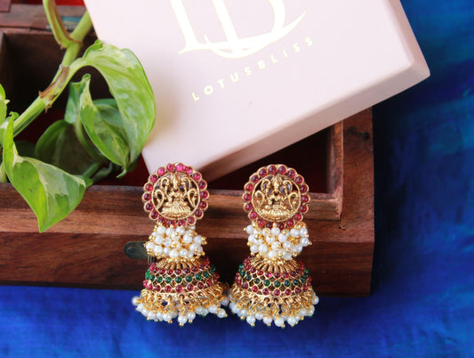 Multicolor Darpana Jhumkis