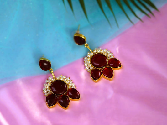 Maroon Keshika Danglers